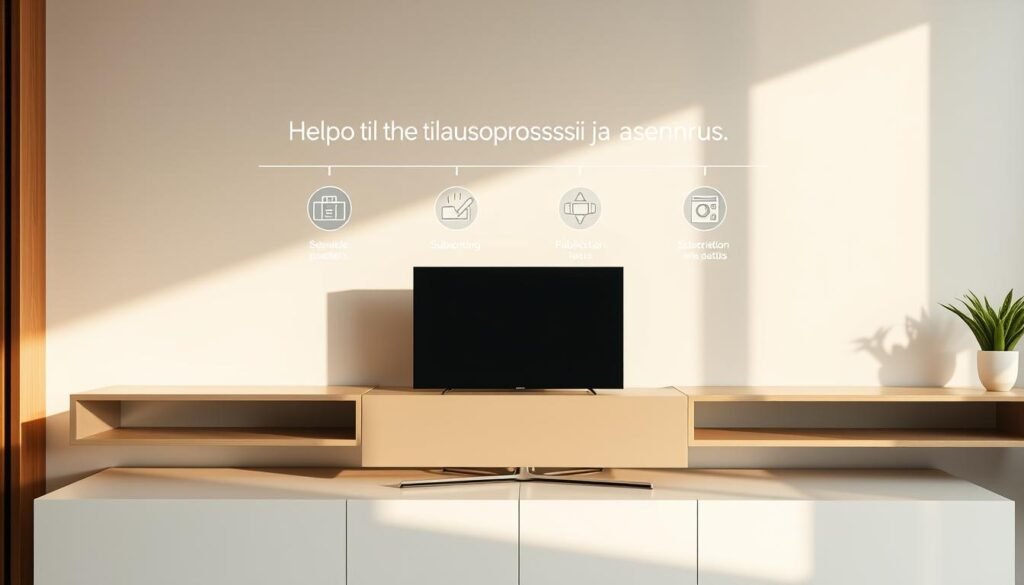 Helppo tilausprosessi ja asennus